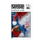 Santa Loves Animals stamp