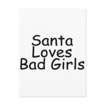 Santa Loves Bad Girls postcards