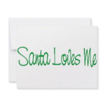 Santa Loves Me invitations