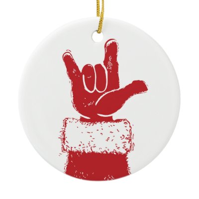 Santa Loves You Ornament