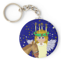 Santa Lucia Key Chain
