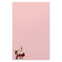 santa mad at rudolph stationery paper