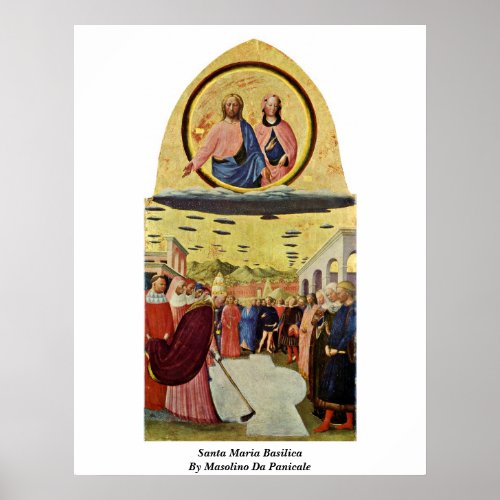Santa Maria Basilica By Masolino Da Panicale Posters