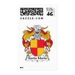 Santa Maria Family Crest postage