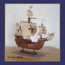 Santa Maria Flagship Canvas Picture posters