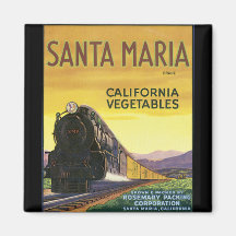 Santa Maria Refrigerator Magnets