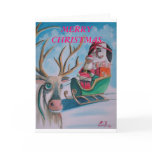 Santa Merry Christmas Greeting Card