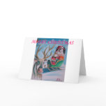 Santa Merry Christmas Greeting Cards