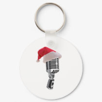 santa microphone keychains