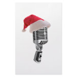 santa microphone customized stationery