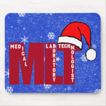 Santa MLT - CHRISTMAS MEDICAL LABORATORY TECH Mouse Pad