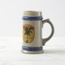 Santa Monica CA palm mug