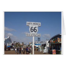 Santa Monica, California - RT 66 Cards