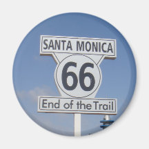 Santa Monica, California - RT 66 Magnets