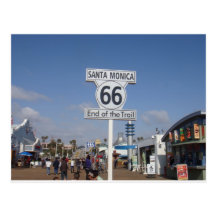 Santa Monica, California - RT 66 Postcard