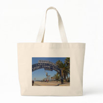 Santa Monica Pier Tote Bags