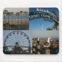Santa Monica Pier Collage Mousepad