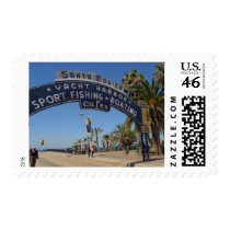 Santa Monica Pier Postage Stamp