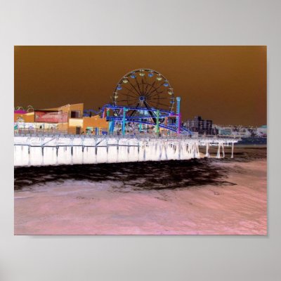 santa monica pier. Santa Monica Pier Print by