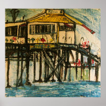 SANTA MONICA PIER PRINT