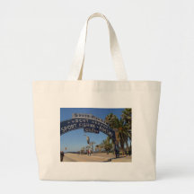 Santa Monica Pier Tote Bags