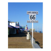 Santa Monica Route 66 Postcard!