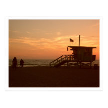 Santa Monica State Beach Postcard