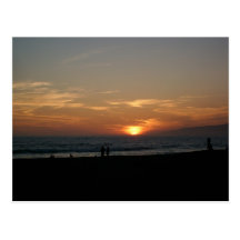 Santa Monica State Beach Postcard