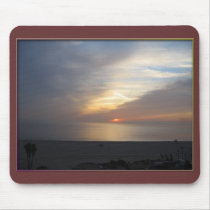 Santa Monica Sunset mousepads by gotalife Santa Monica Sunset mousepads