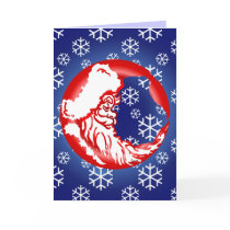 Santa Moon Holiday Card