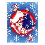 Santa Moon Postcard
