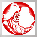 Santa Moon Print