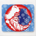 Santa Moon Snowy Mousepad by Jaenne Santa Moon Snowy Mousepad