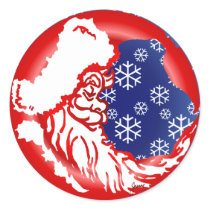 Santa Moon Snowy Sticker