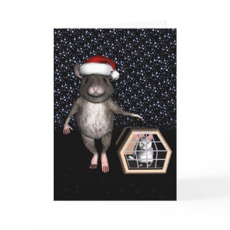 Santa Mouse card