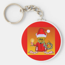 Santa Mouse Keychain
