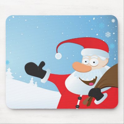 Santa Mousepad by magicinfoto