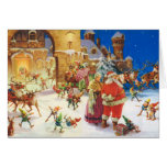 SANTA & MRS. CLAUS AT THE NORTH POLE CARDS