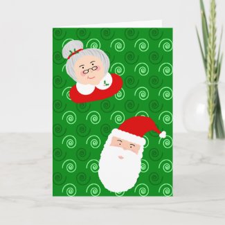 Santa & Mrs Claus card
