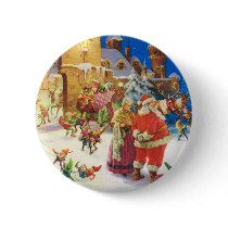 SANTA & MRS.CLAUS WATCH AS ELVES READY HIS SLEIGH PIN