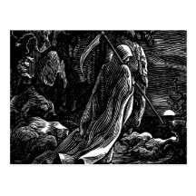 Santa Muerte (Mexican Grim Reaper) circa 1939 Post Card