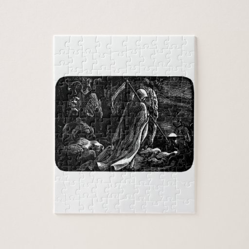 Santa Muerte (Mexican Grim Reaper) circa 1939 Puzzles