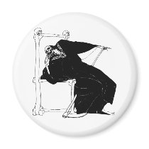 Santa Muerte (Mexican Grim Reaper) Magnet