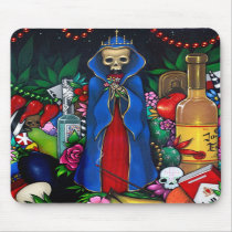 Santa Muerte Mousepad by strangeling Santa Muerte Mousepad