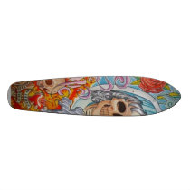 art, design, tattoos, skateboard, artsprojekt, graphic art, Nuevo Laredo, bugle call, Tamaulipas, wheeled vehicle, veneration, work of art, Catholic Church, creating by mental acts, Mexico, drumbeat, syncretism, plastic art, Mesoamerica, commercial art, pre-Columbian era, fine art, Day of the Dead, artificial flower, Roman Catholicism in Mexico, cyberart, scythe, kriss kringle, globe, saint nicholas, Mexico City, saint nick, Mexican American, st nick, father christmas, santa claus, diptych, designing, grotesque, decoupage, Skateboard with custom graphic design