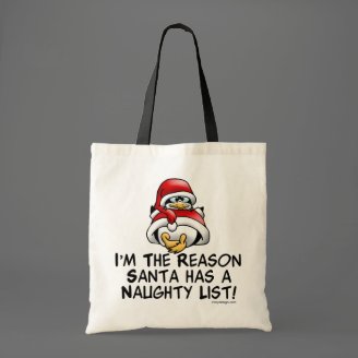 Santa Naughty List Bag