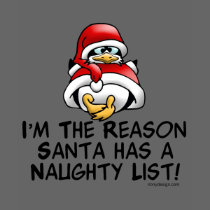 Santa Naughty List Tee Shirts
