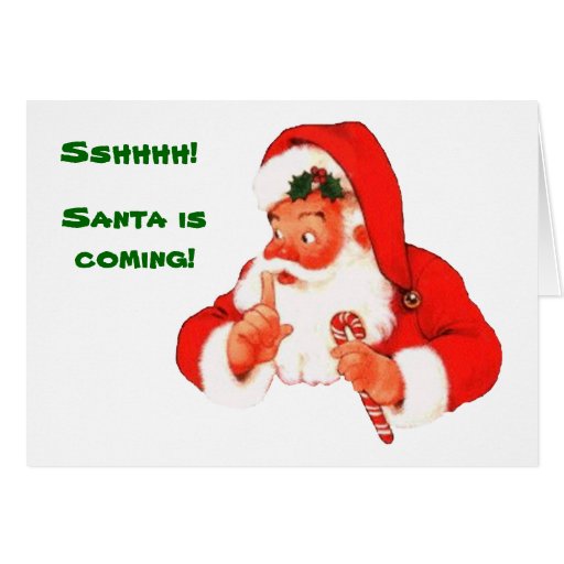 Santa Naughty Or Nice Christmas Card Zazzle