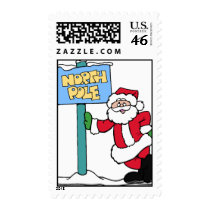 Santa North Pole Stamp stamps