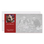 Santa Northern Lights Christmas photo cards